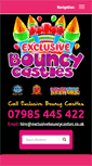 Mobile Screenshot of exclusivebouncycastles.co.uk